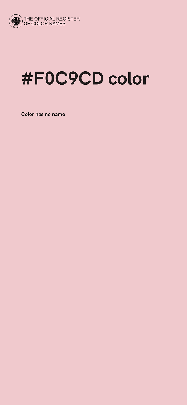 #F0C9CD color image