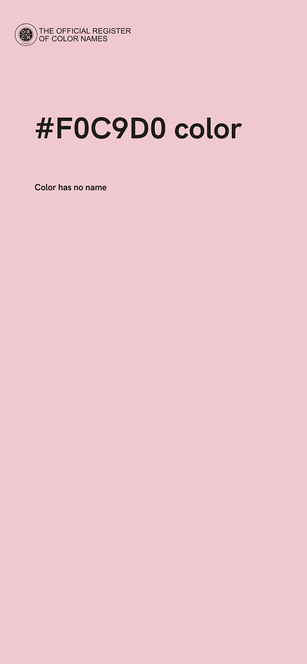 #F0C9D0 color image