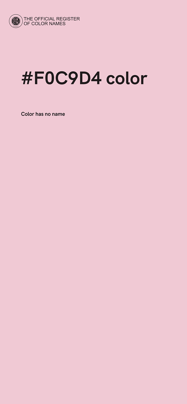 #F0C9D4 color image