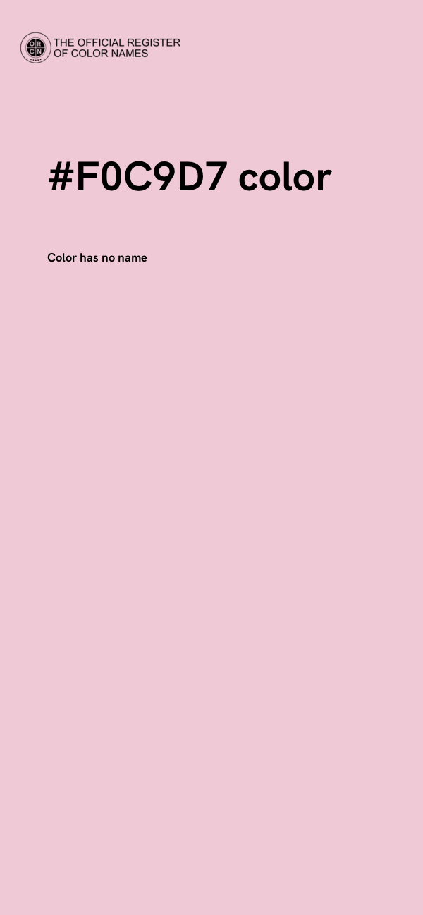#F0C9D7 color image
