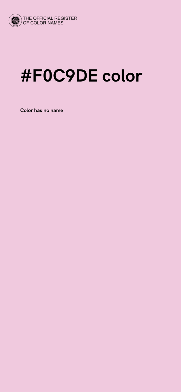#F0C9DE color image