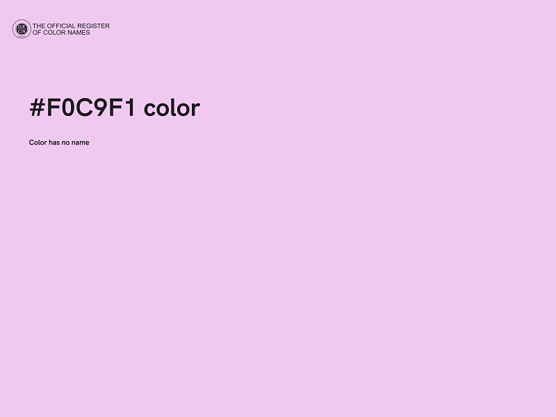 #F0C9F1 color image