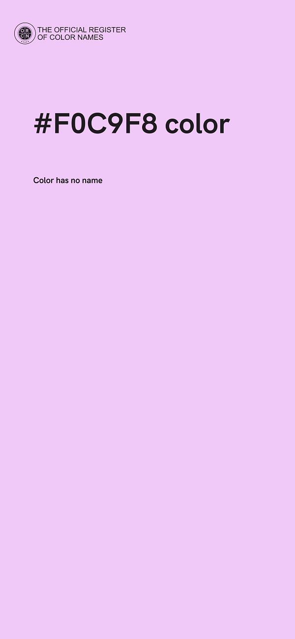 #F0C9F8 color image