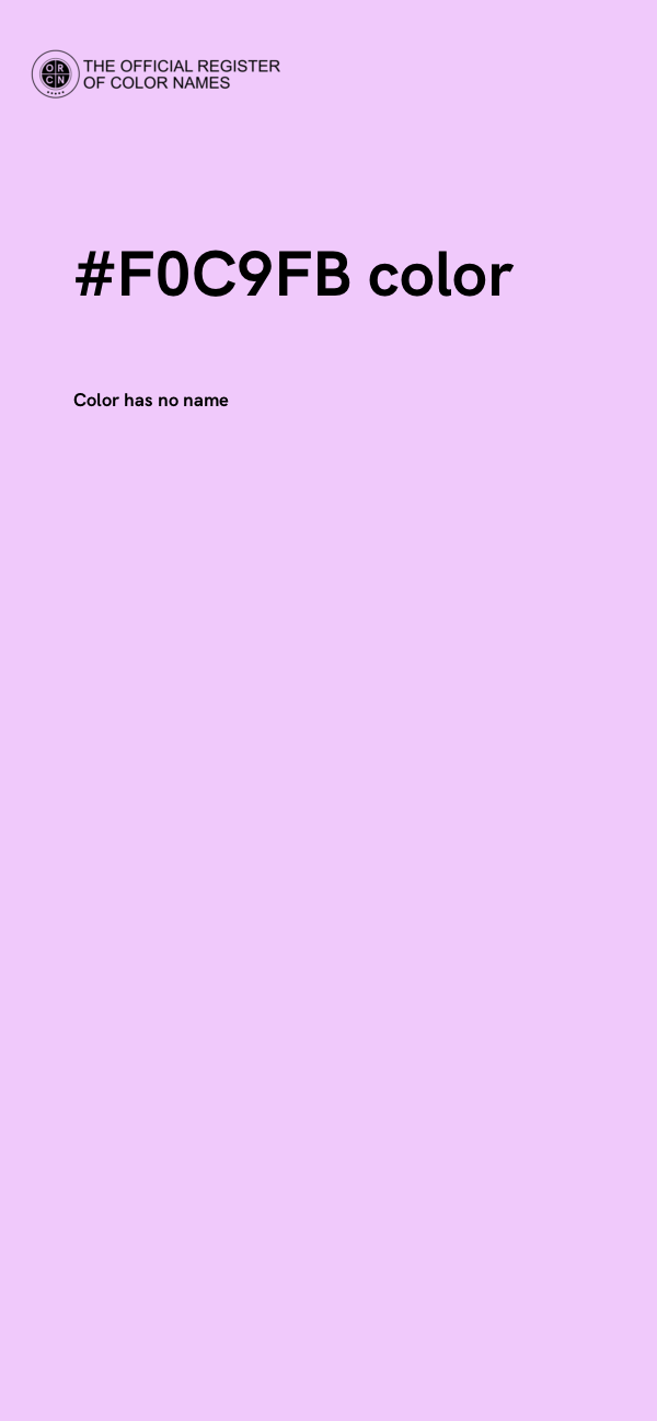 #F0C9FB color image
