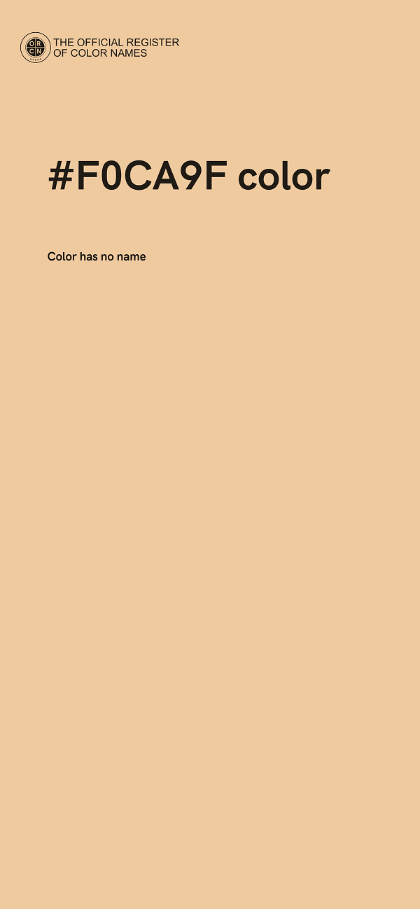 #F0CA9F color image