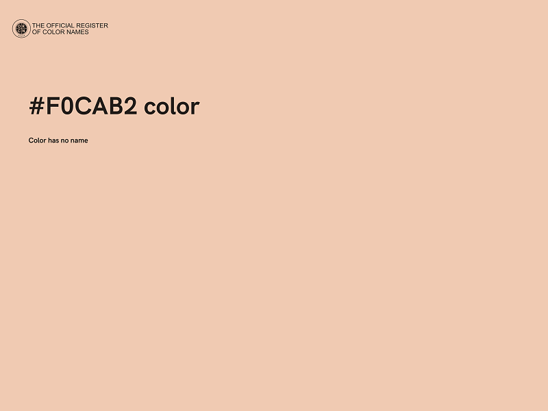 #F0CAB2 color image
