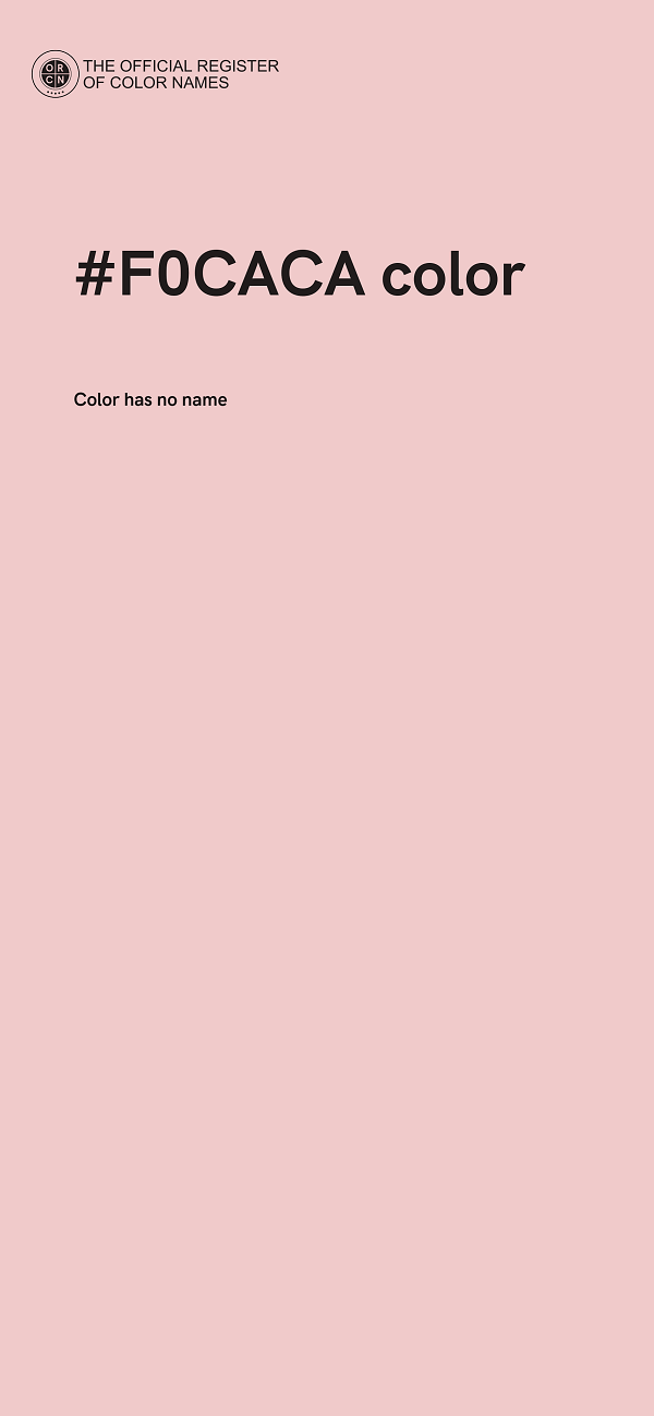 #F0CACA color image