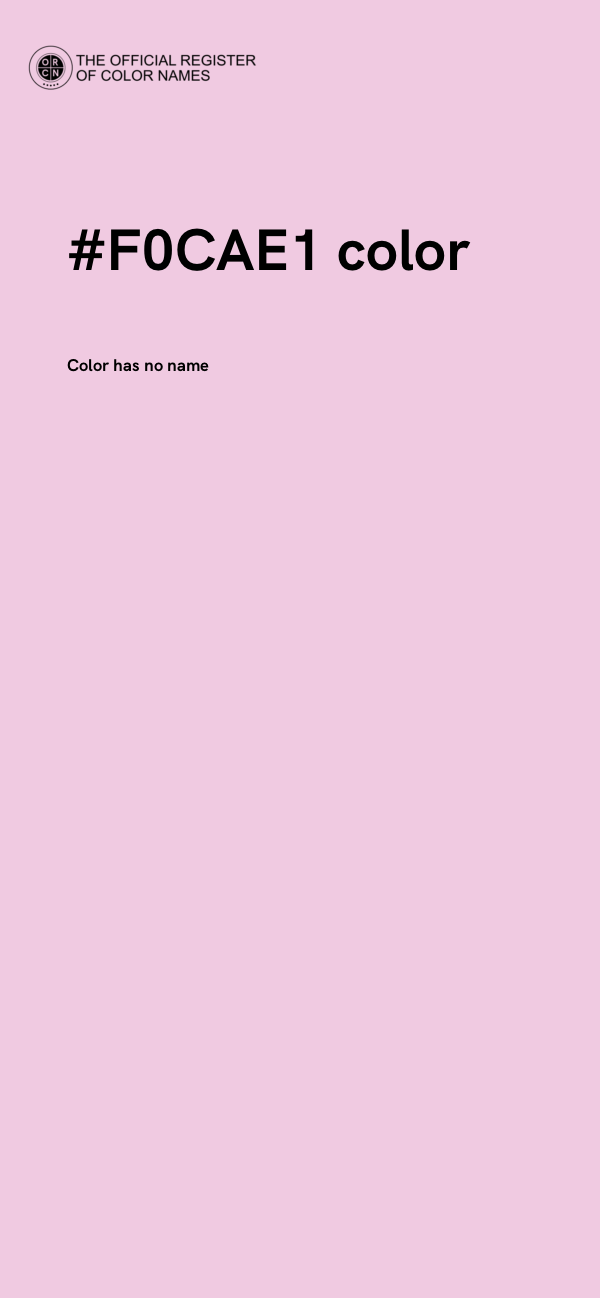 #F0CAE1 color image