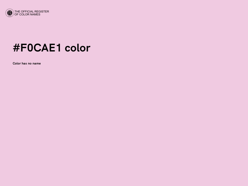 #F0CAE1 color image
