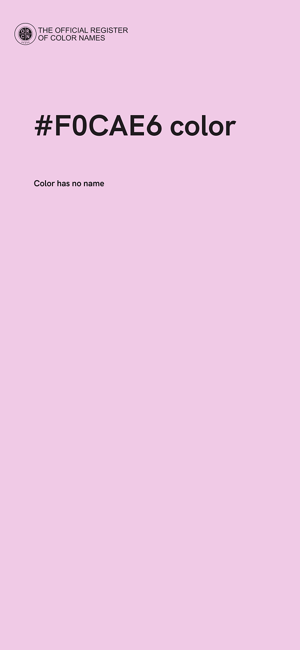 #F0CAE6 color image
