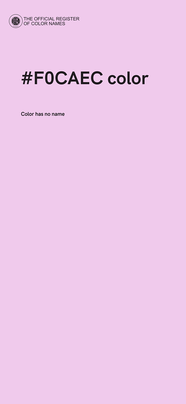 #F0CAEC color image