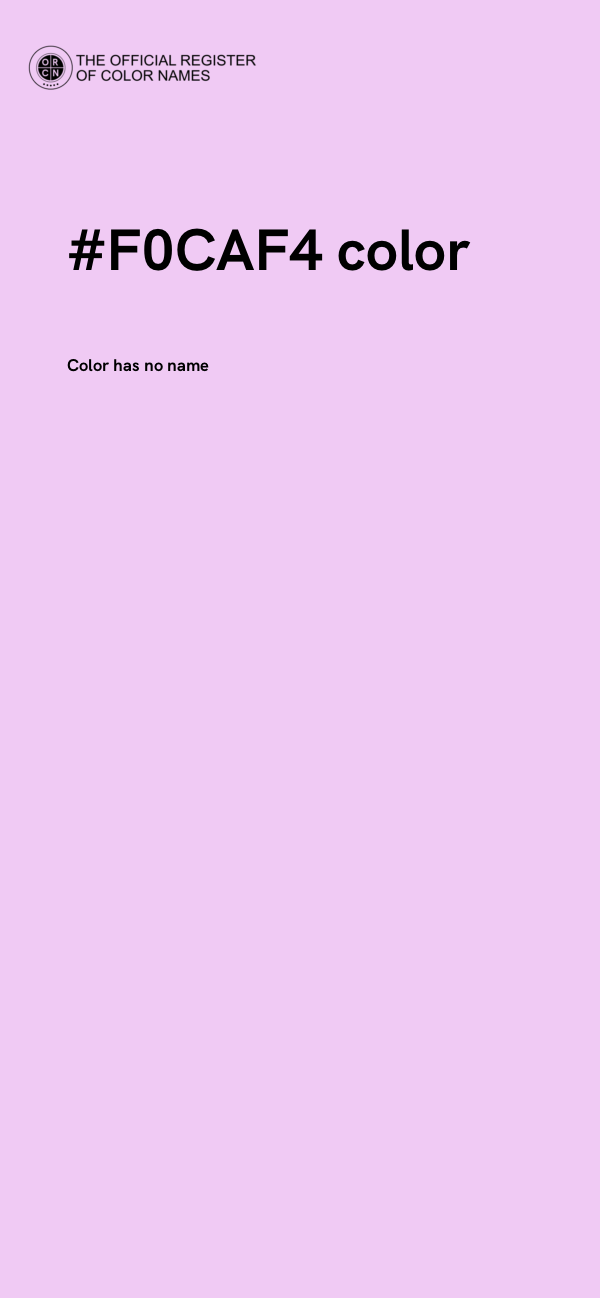 #F0CAF4 color image