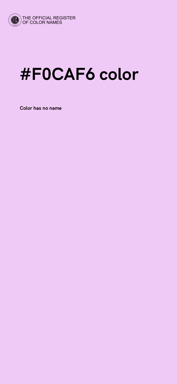 #F0CAF6 color image