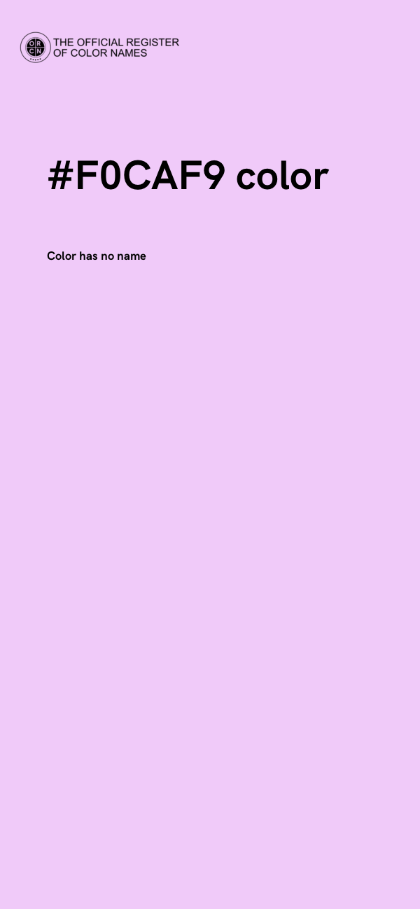 #F0CAF9 color image