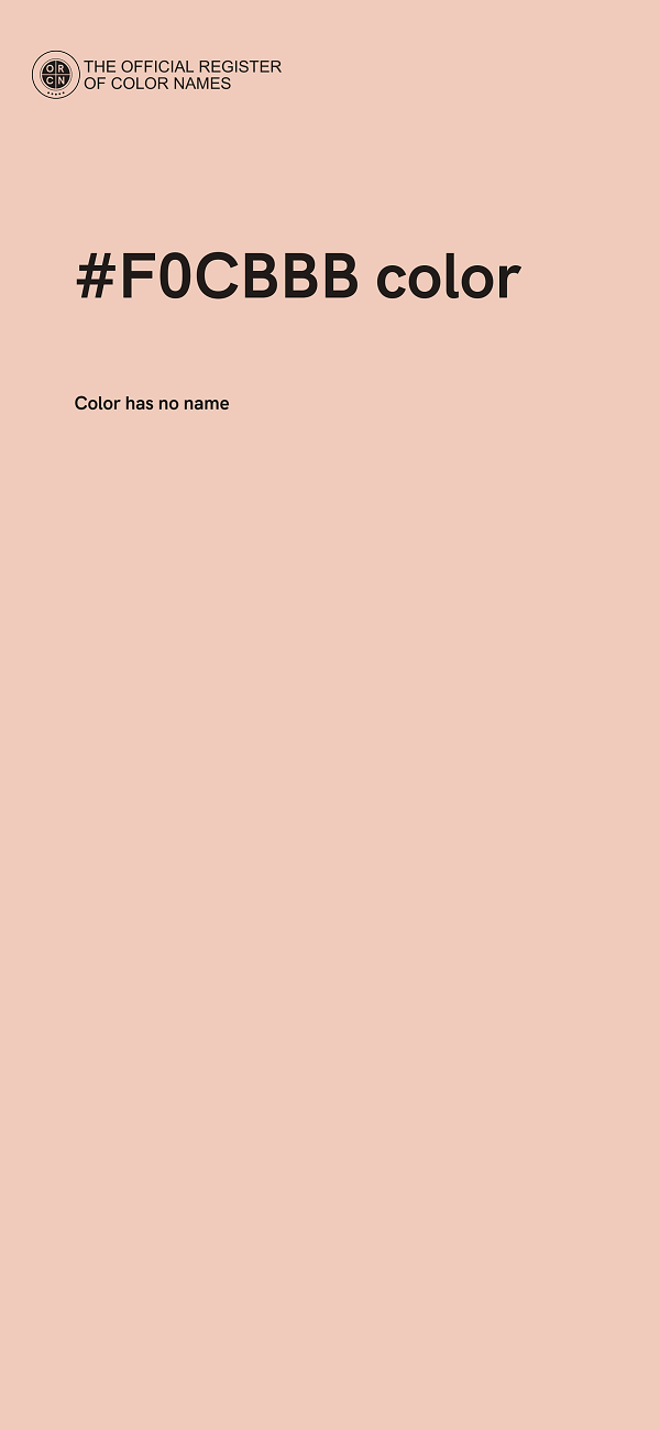 #F0CBBB color image