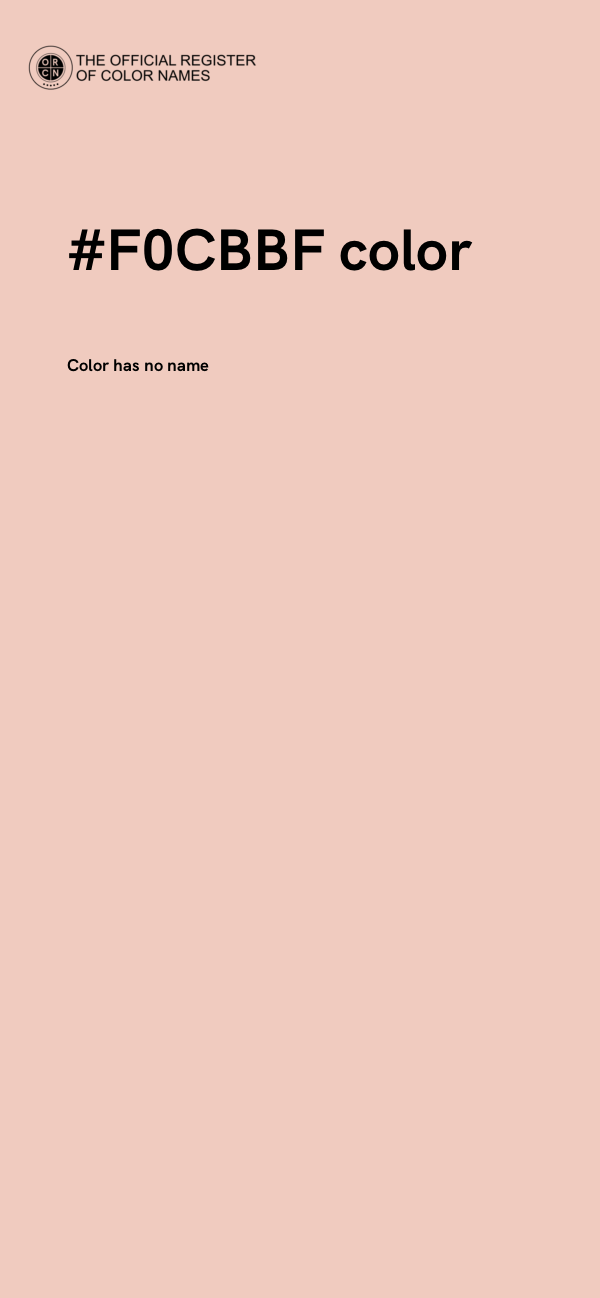 #F0CBBF color image