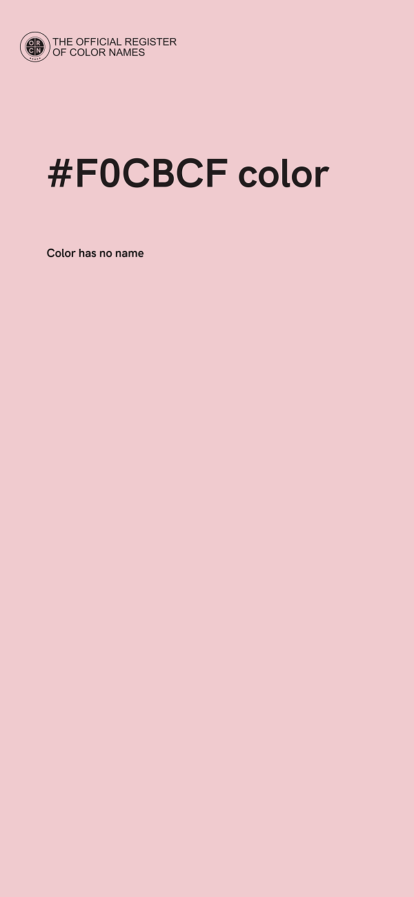 #F0CBCF color image