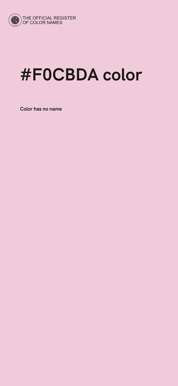#F0CBDA color image
