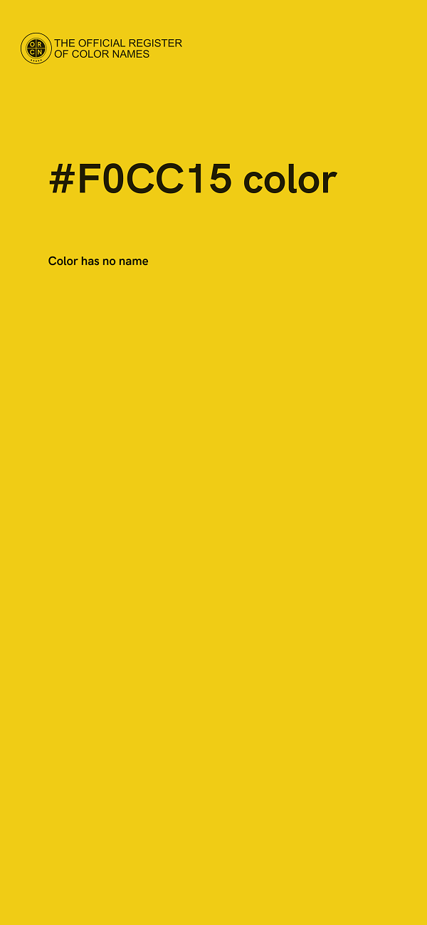 #F0CC15 color image