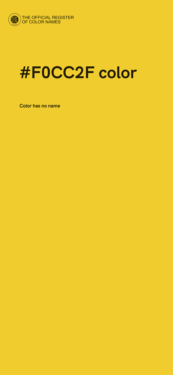 #F0CC2F color image