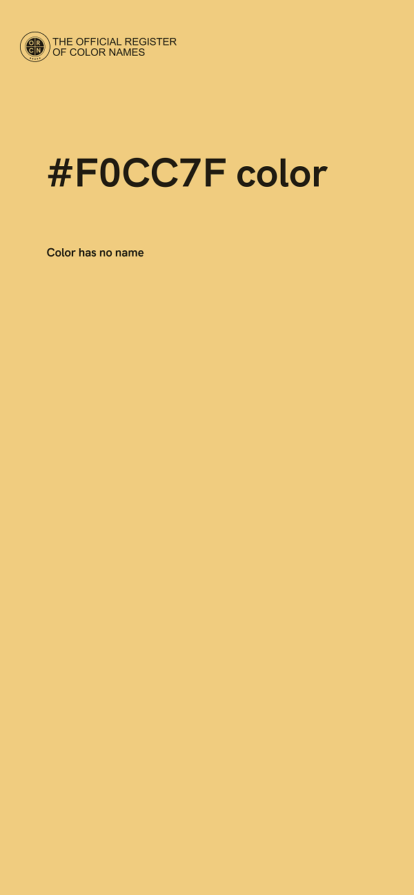 #F0CC7F color image