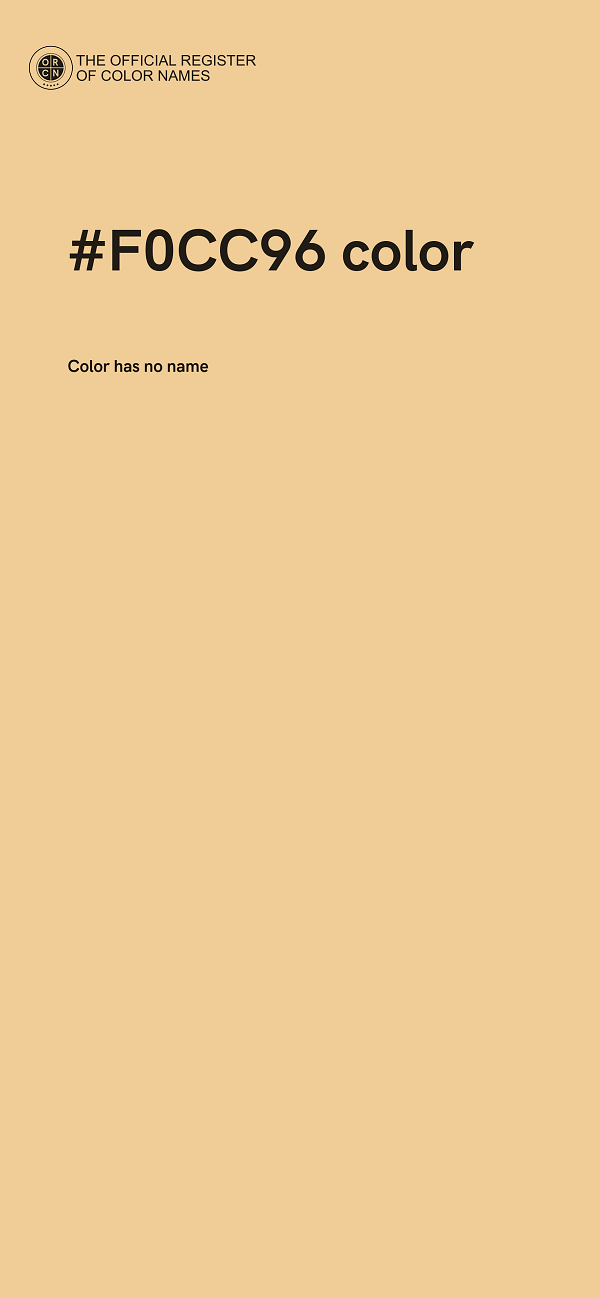 #F0CC96 color image