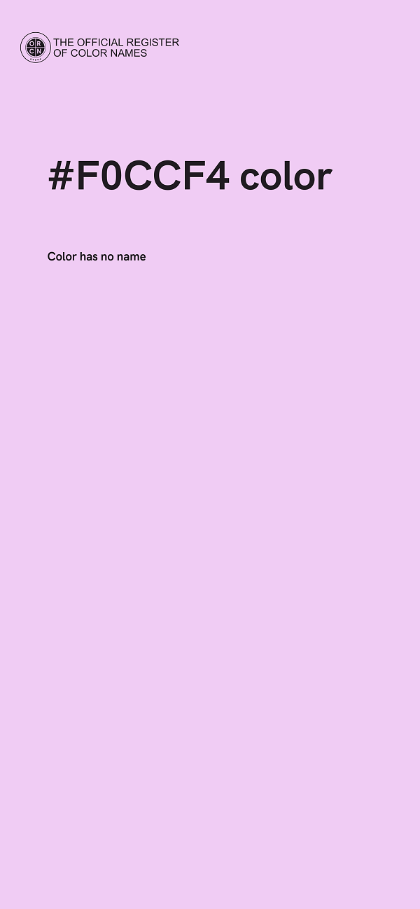 #F0CCF4 color image