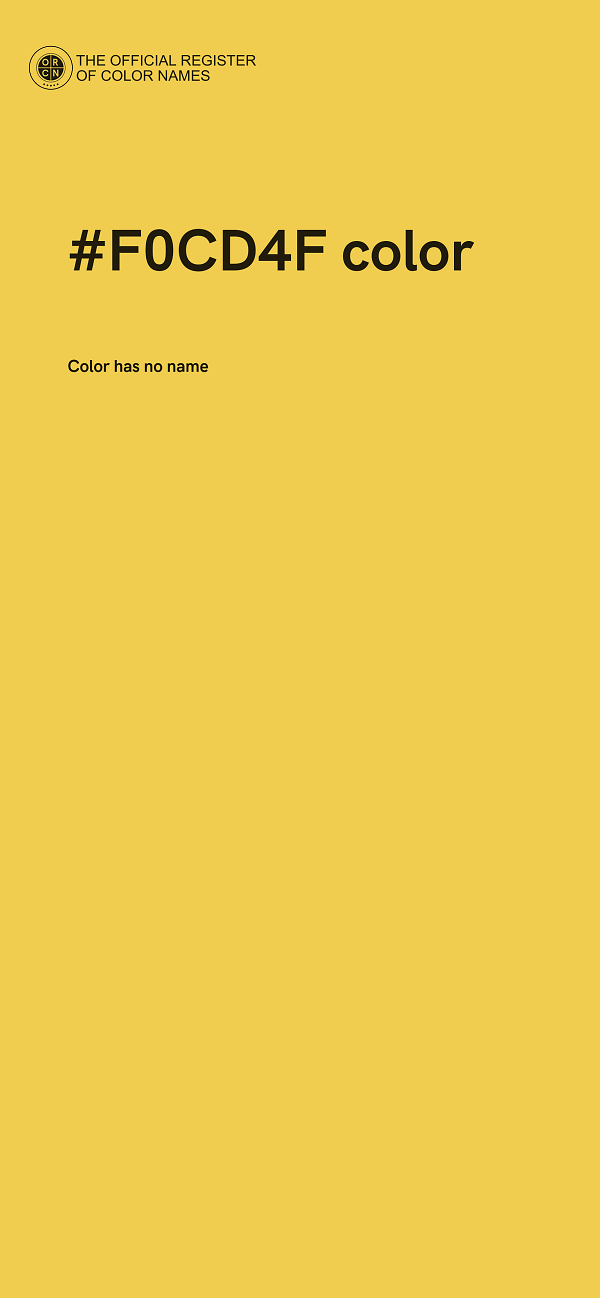 #F0CD4F color image
