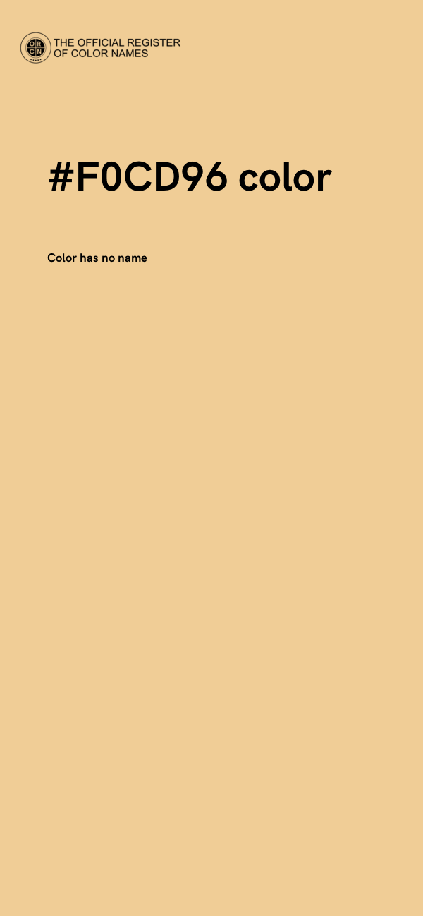 #F0CD96 color image