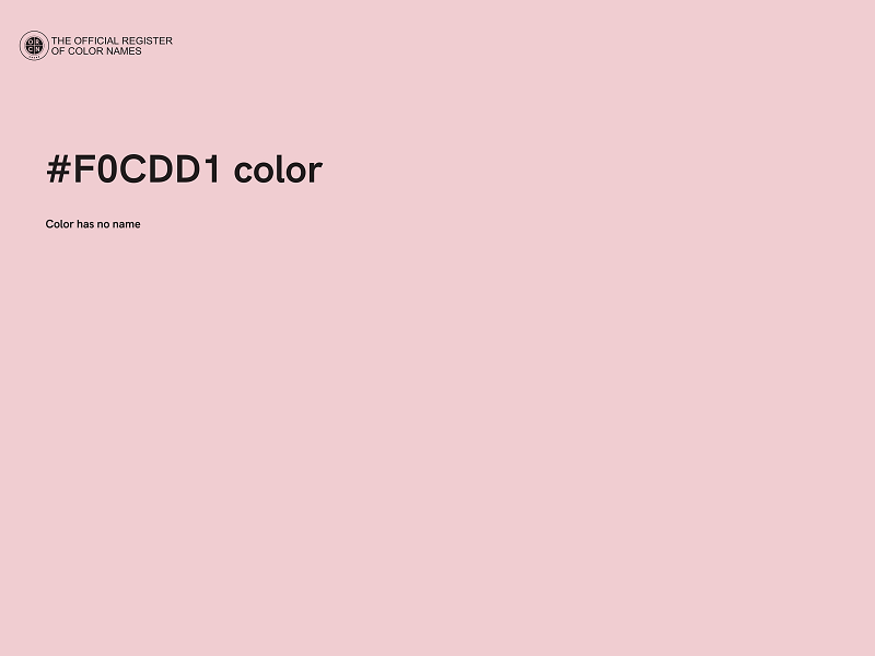 #F0CDD1 color image