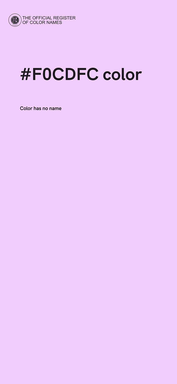 #F0CDFC color image