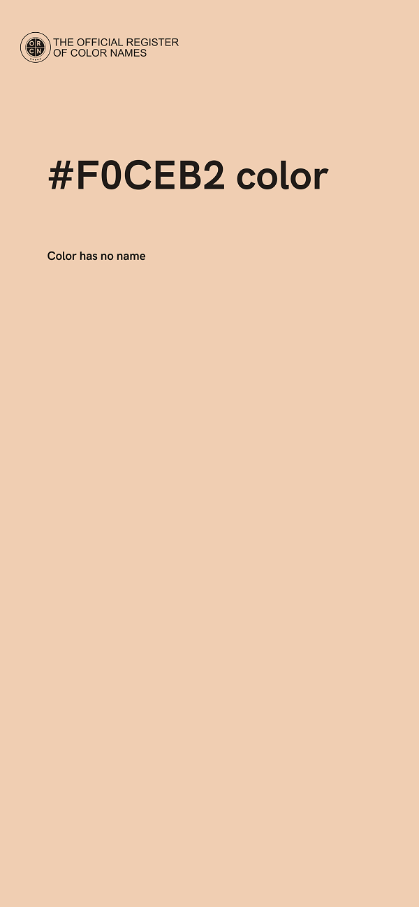 #F0CEB2 color image