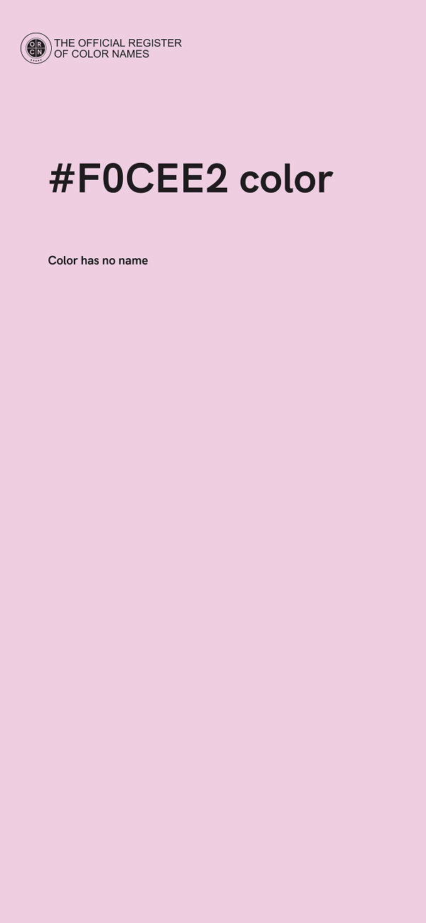 #F0CEE2 color image