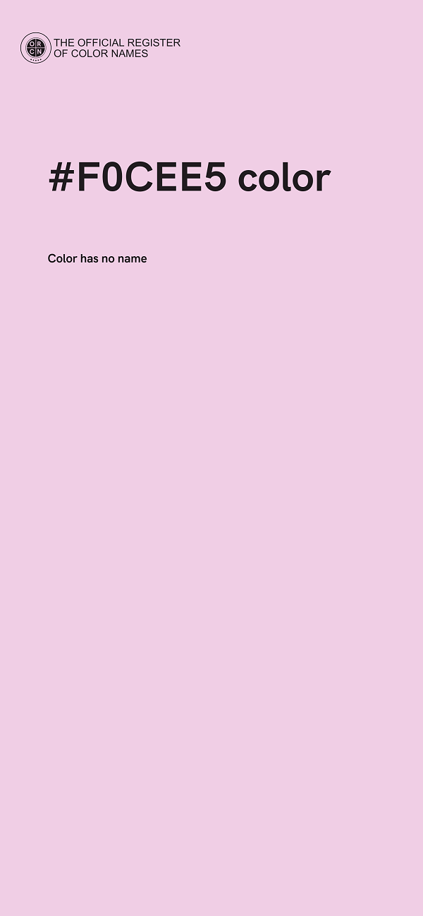 #F0CEE5 color image