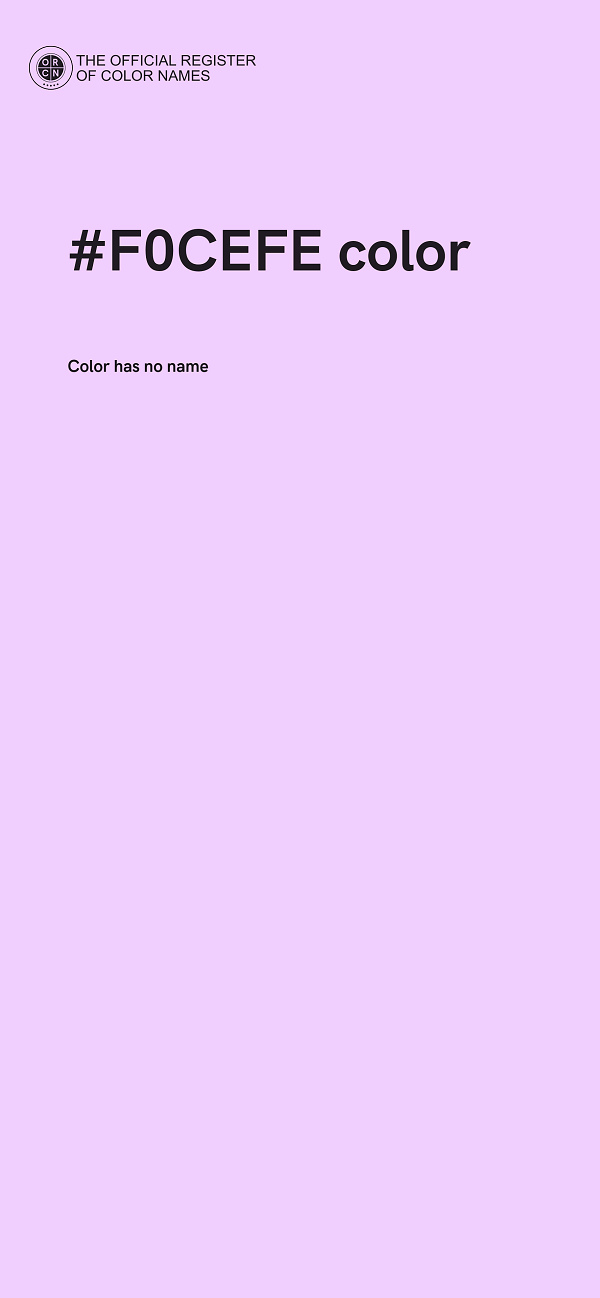 #F0CEFE color image