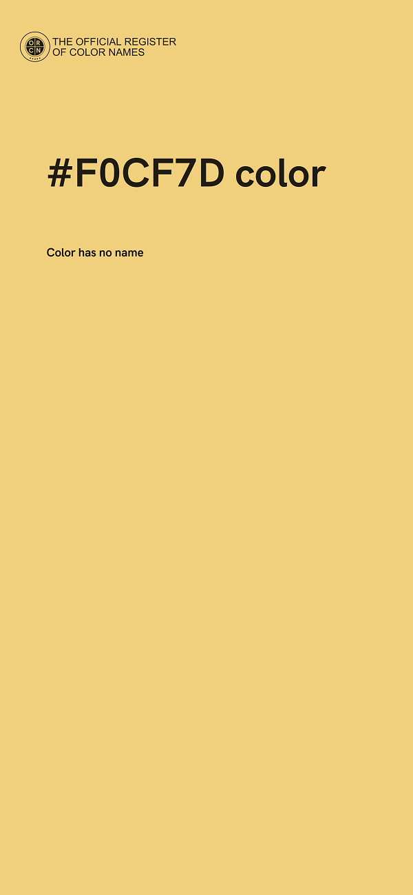 #F0CF7D color image