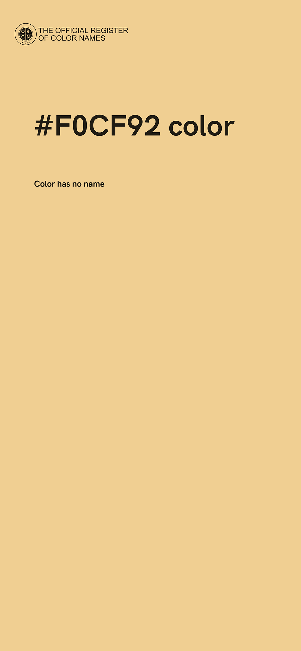 #F0CF92 color image