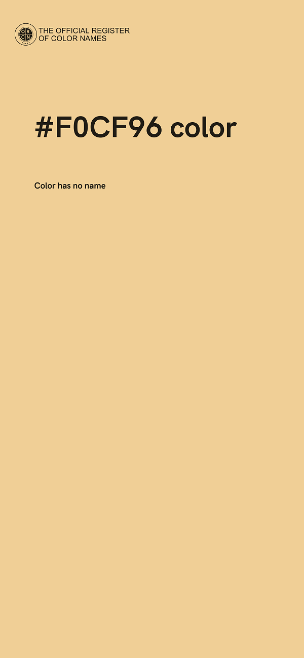 #F0CF96 color image