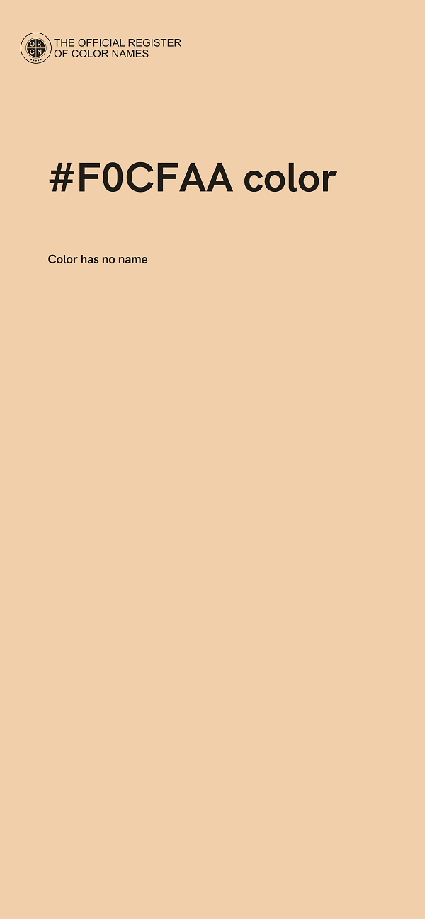 #F0CFAA color image