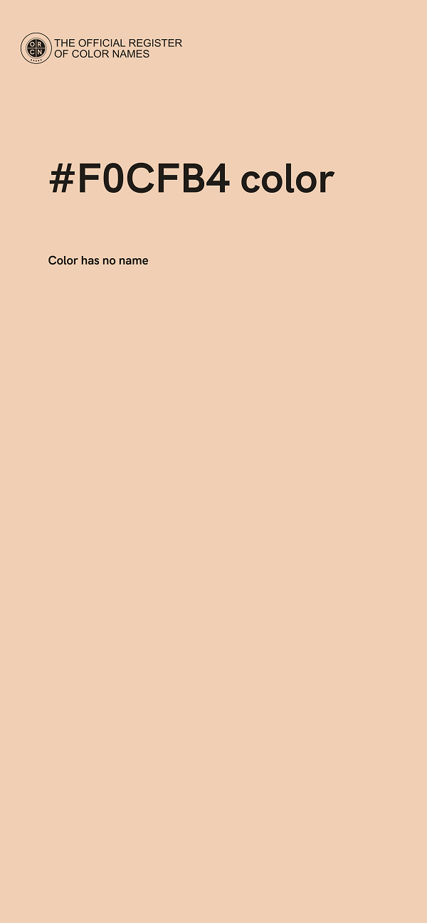 #F0CFB4 color image