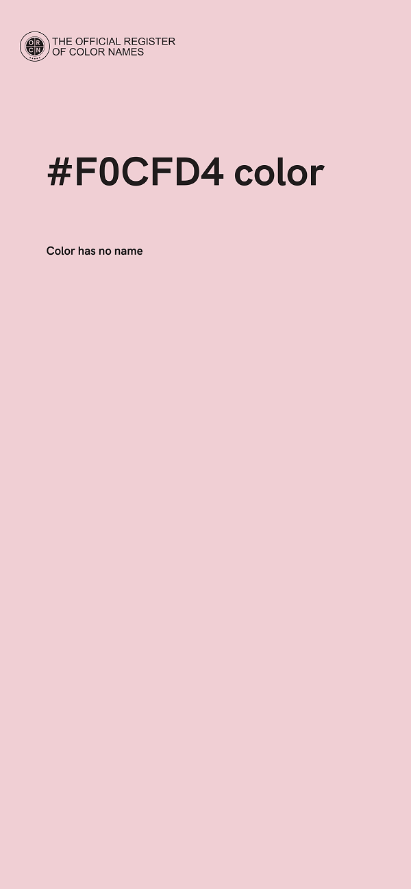 #F0CFD4 color image