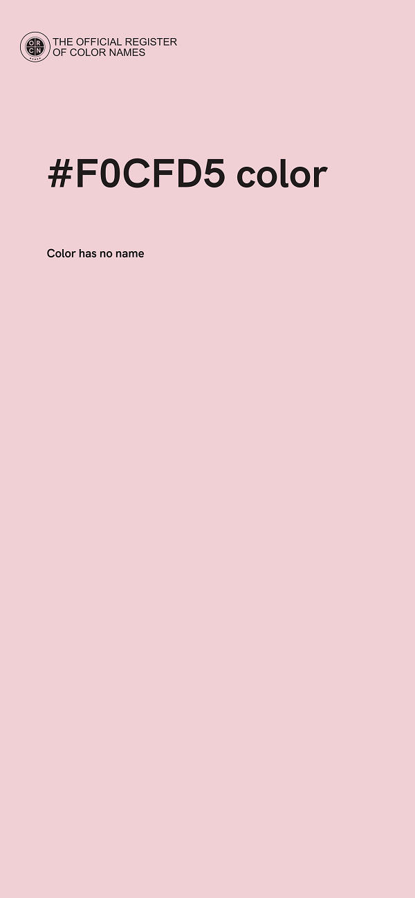 #F0CFD5 color image