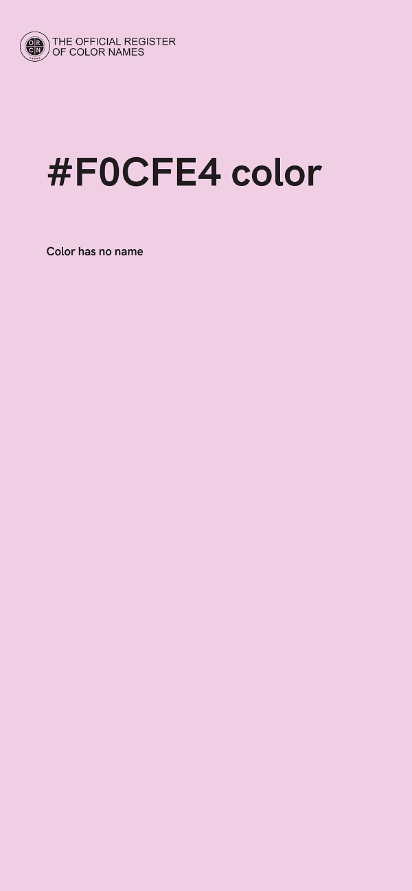 #F0CFE4 color image
