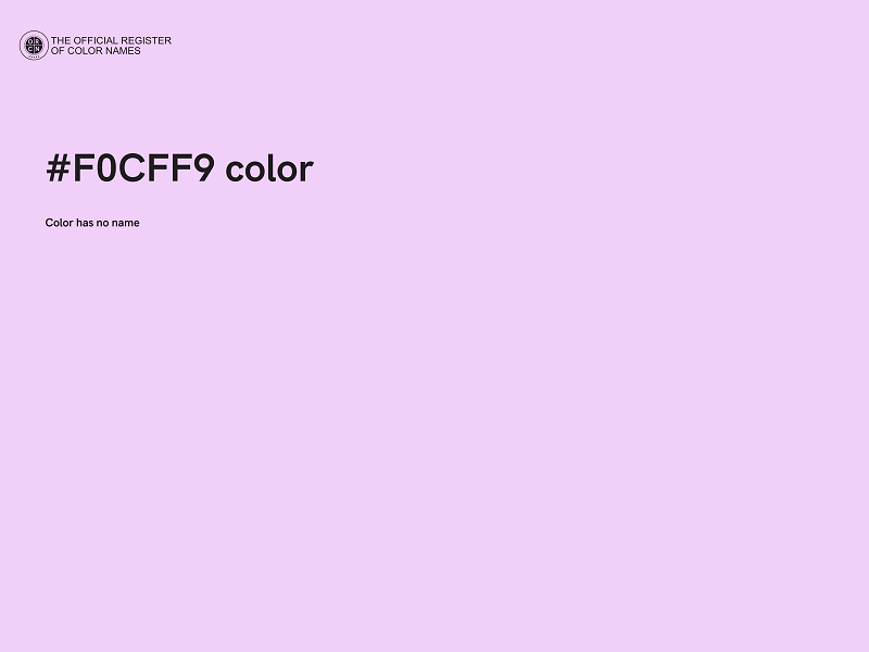 #F0CFF9 color image