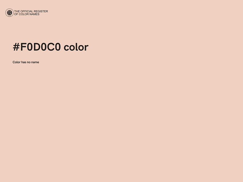 #F0D0C0 color image