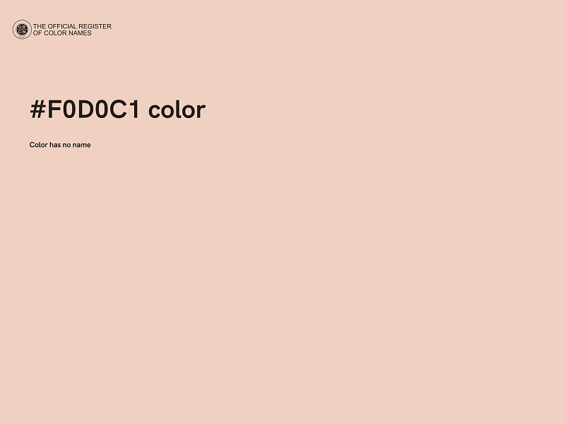 #F0D0C1 color image