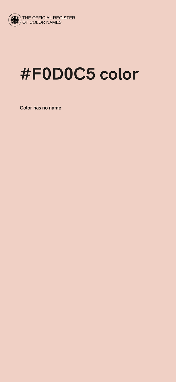 #F0D0C5 color image