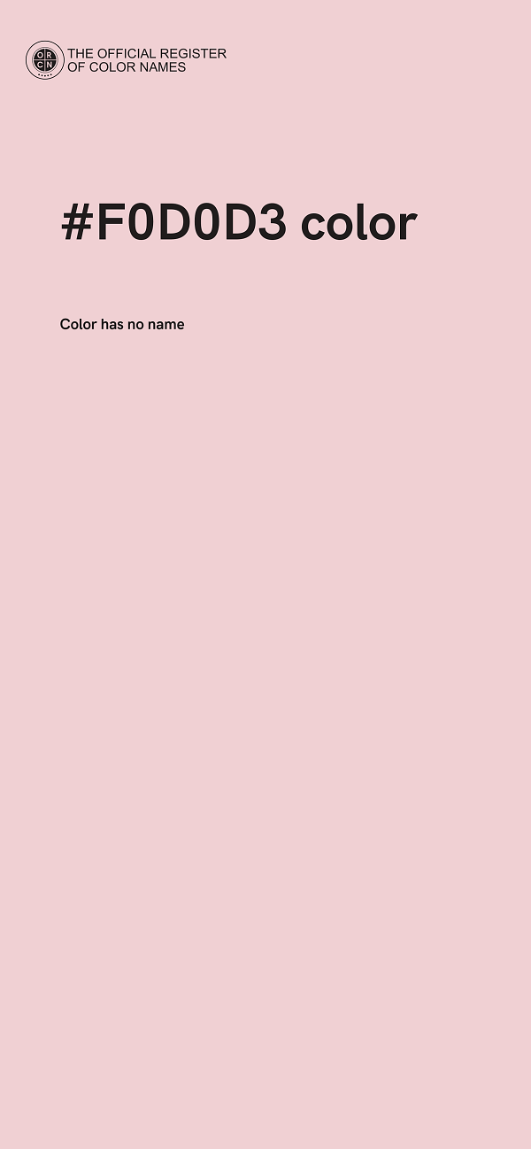 #F0D0D3 color image