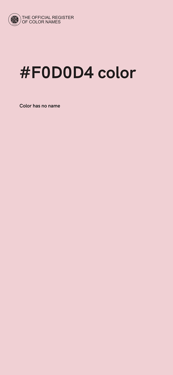 #F0D0D4 color image