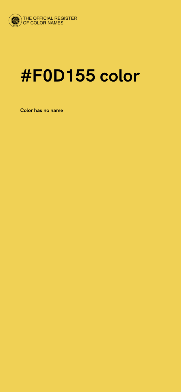 #F0D155 color image